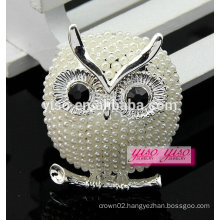 cheap jewelry fashion fresh water pearl owl brooch